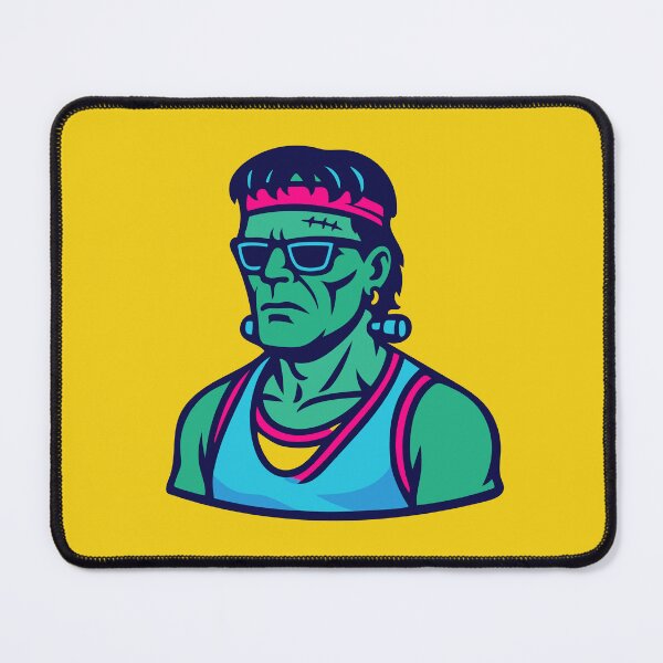 Item preview, Retro 80s Neon Frankenstein Monster designed and sold by Oh, the HORROR!.