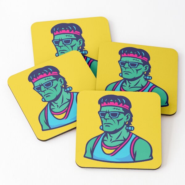 Item preview, Retro 80s Neon Frankenstein Monster designed and sold by Oh, the HORROR!.