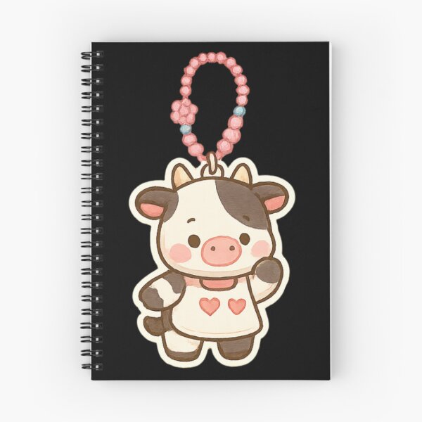 Item preview, Cute cow Kawaii keychain designed and sold by DamioPolArt.