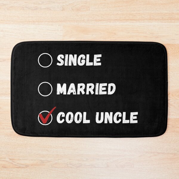 Item preview, Single Married Cool Uncle, Funny Uncle Shirt designed and sold by Sleepy Cat Design.