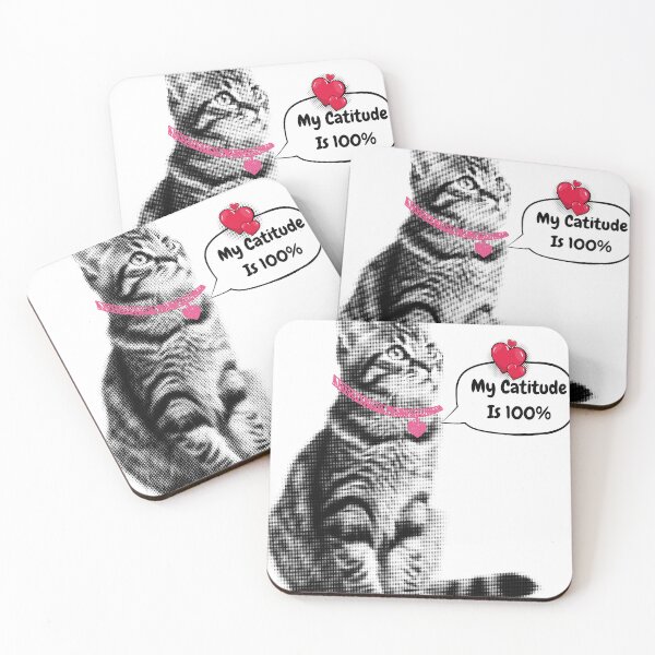 Item preview, 100% Catitude Mode On designed and sold by funwithstickers.
