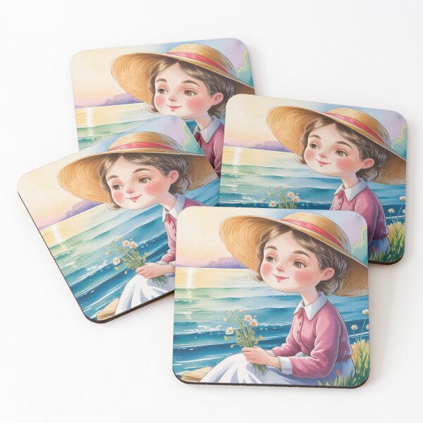 Item preview, Cartoon Girl Next to Sea designed and sold by ArtQueen777.