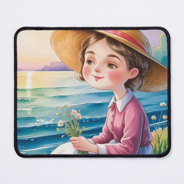 Item preview, Cartoon Girl Next to Sea designed and sold by ArtQueen777.