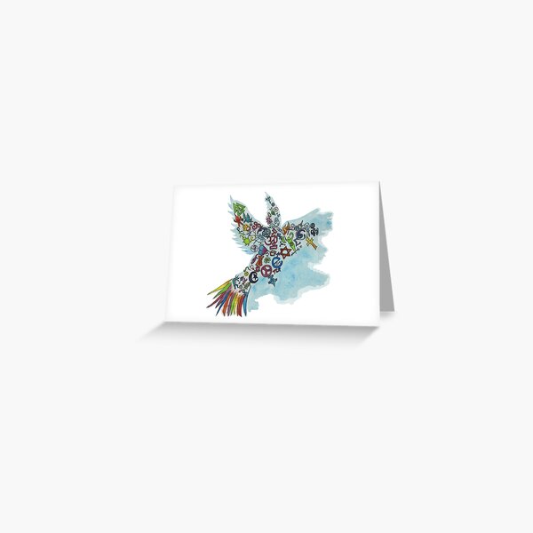 Item preview, Coexist in watercolor designed and sold by Mary Furgiuele.