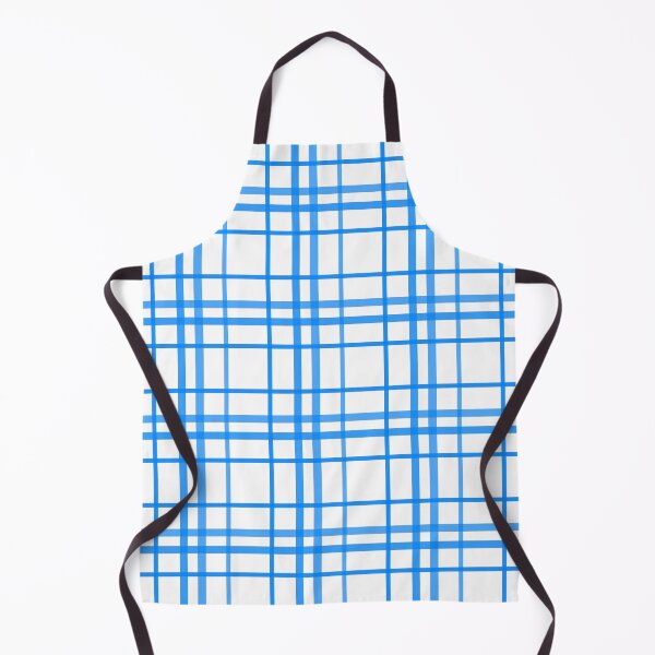 Item preview, Blue On White Grid Plaid Pattern Design designed and sold by PatternTitan.