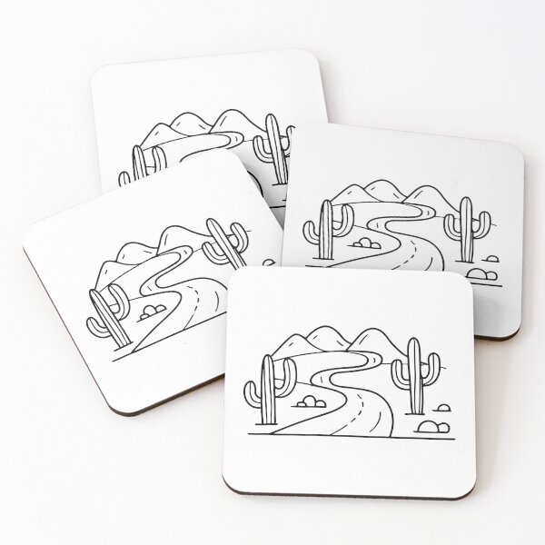 Item preview, Lonely winding road stretching across desert landscape with rocks nearby designed and sold by rasagamastore.