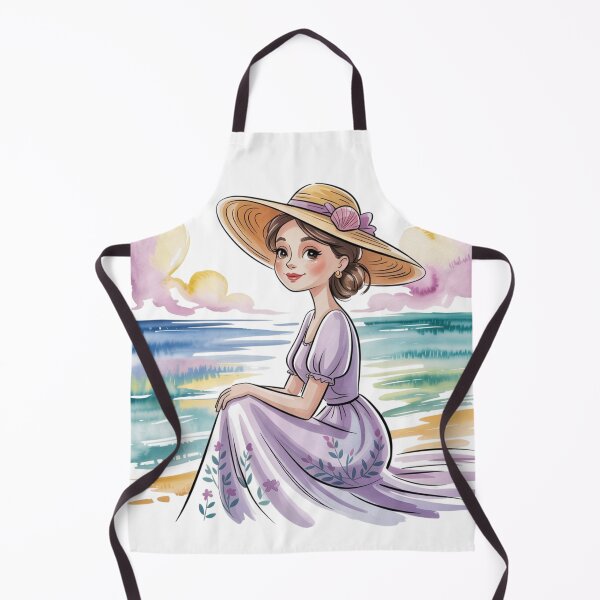 Item preview, Cartoon Lady with hat designed and sold by ArtQueen777.