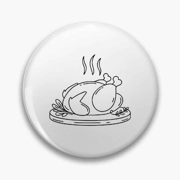 Item preview, Roast chicken placed on a wooden platter with herbs and steam rising designed and sold by rasagamastore.