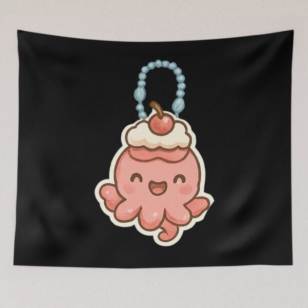 Item preview, Cute octopus Kawaii keychain designed and sold by DamioPolArt.