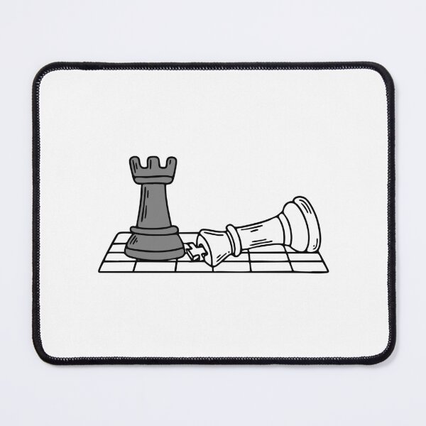 Item preview, Rook chess piece casting a shadow on the board during an intense game designed and sold by rasagamastore.