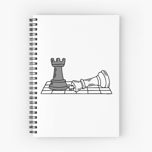 Item preview, Rook chess piece casting a shadow on the board during an intense game designed and sold by rasagamastore.
