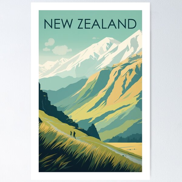 Item preview, NEW ZEALAND TRAVEL ART designed and sold by MarkedArtPrints.
