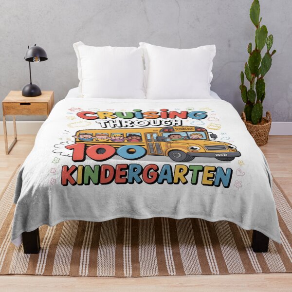 Item preview, Cruising Through 100th Days of Kindergarten, Cute School Bus 100th Day T-SHIRTS designed and sold by podlook.