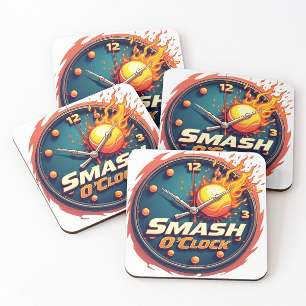 Item preview, Smash O’Clock T-Shirt – It’s Always Time to Hit Hard designed and sold by vibeandpadel.