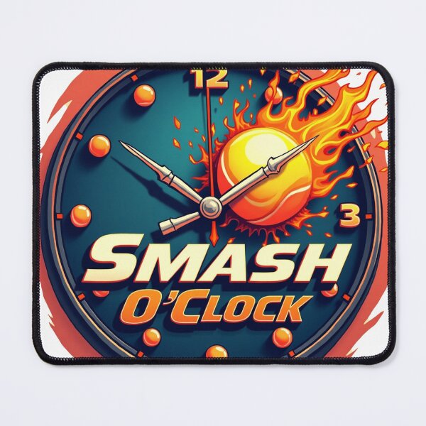 Item preview, Smash O’Clock T-Shirt – It’s Always Time to Hit Hard designed and sold by vibeandpadel.