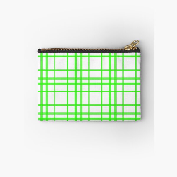 Item preview, Green On White Grid Plaid Pattern Design  designed and sold by PatternTitan.