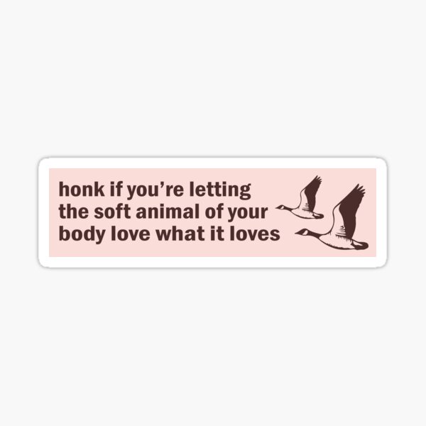 Item preview, Honk If You're Letting Wild Geese, Mary Oliver Bumper designed and sold by austeshop.