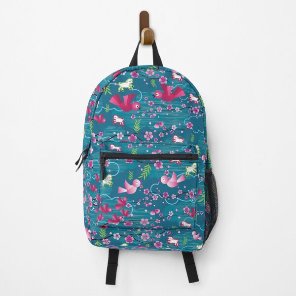 Item preview, Cute Pink Birds with Cherry Blossoms and Lambs designed and sold by Webstudio  2Amigos.