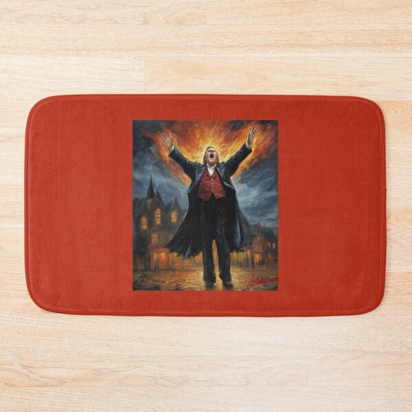 Item preview,  "Epic Rock Legend: Meat Loaf's Melodramatic Pose" designed and sold by Artisticanvas.