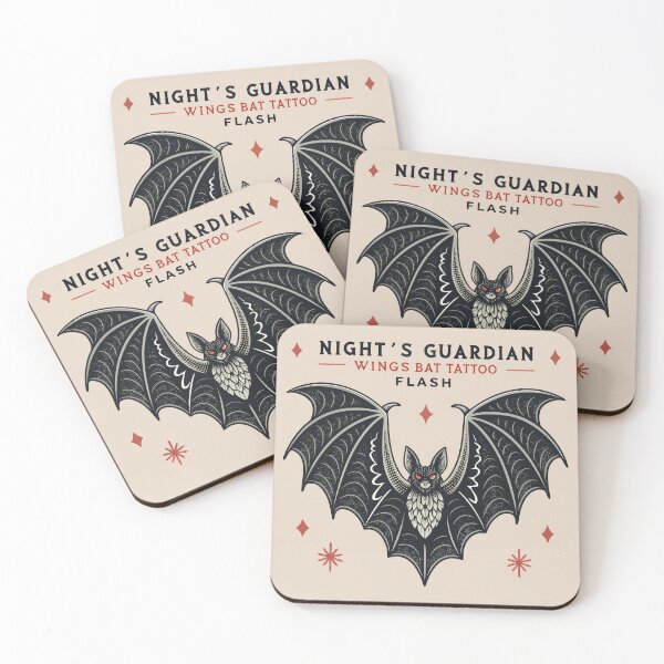 Item preview, Bat Tattoo designed and sold by bihtti.