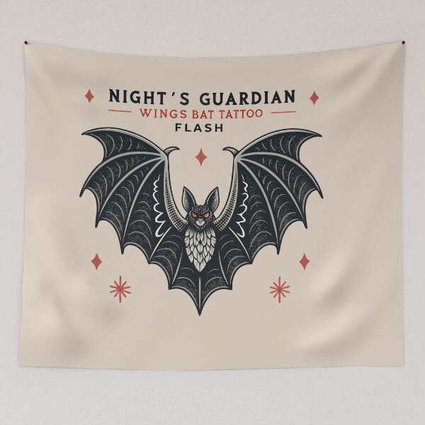 Item preview, Bat Tattoo designed and sold by bihtti.