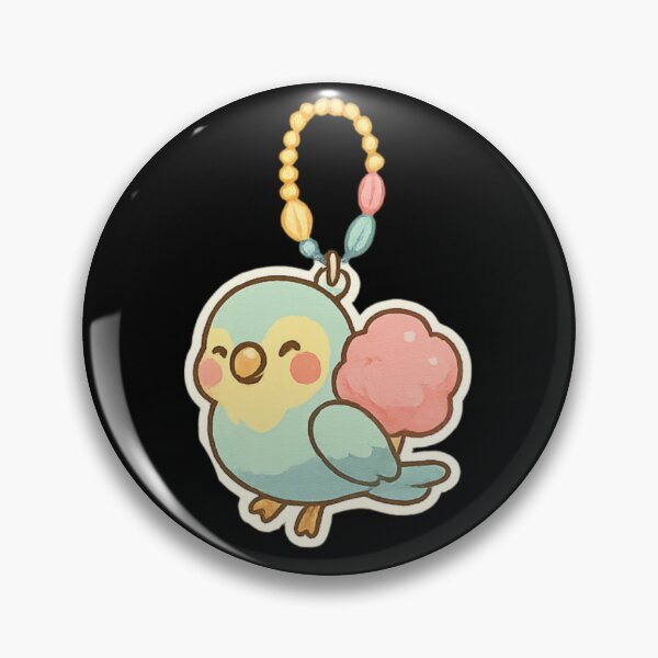 Item preview, Cute parrot Kawaii keychain designed and sold by DamioPolArt.
