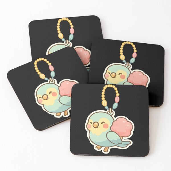 Item preview, Cute parrot Kawaii keychain designed and sold by DamioPolArt.