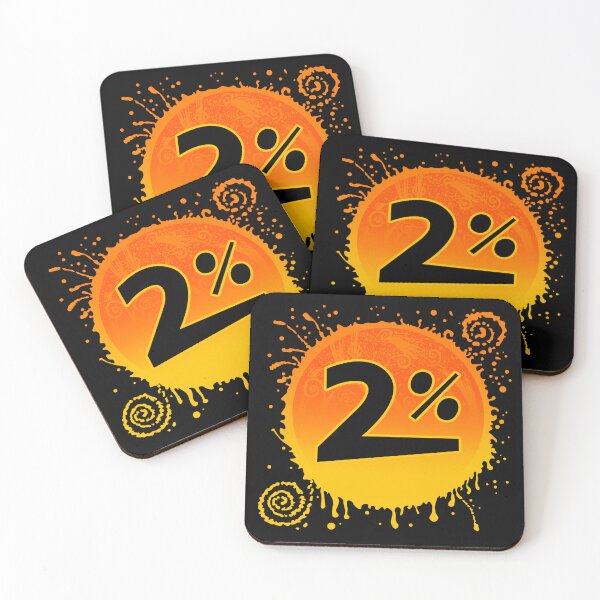 Item preview, Two percent. Sober t-shirts, Abstinence t-shirts. designed and sold by michal.m.C..