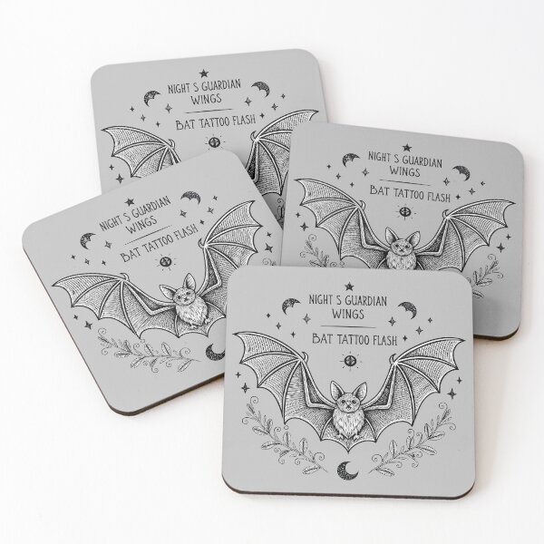 Item preview, Bat Tattoo designed and sold by bihtti.