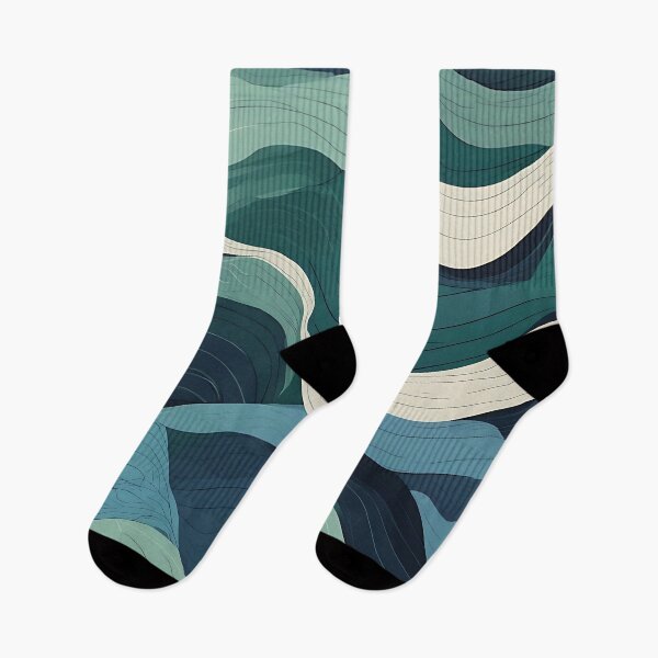 Item preview, Ocean Drift – Teal Wave Abstract designed and sold by Driftees027.