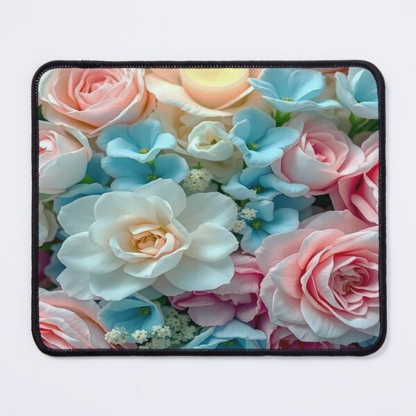 Item preview, pastel aesthetic floral bluewhite,pink white designed and sold by Mudikeys.