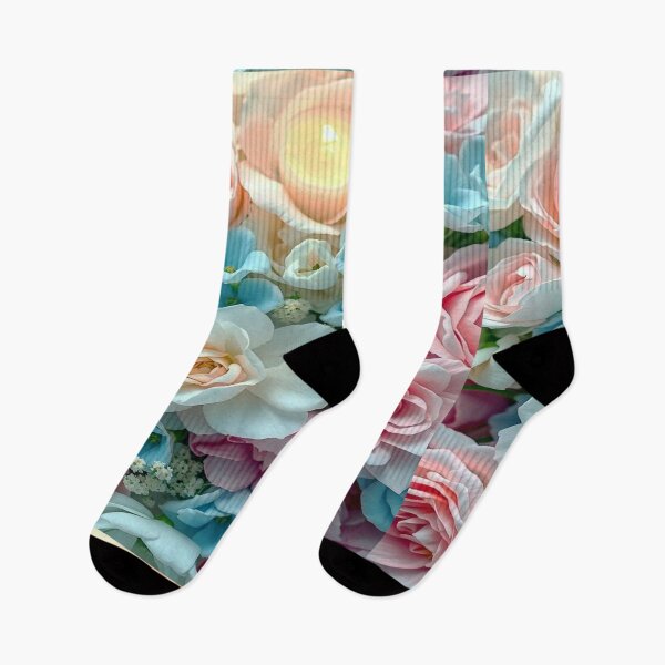 Item preview, pastel aesthetic floral bluewhite,pink white designed and sold by  Mudikeys.