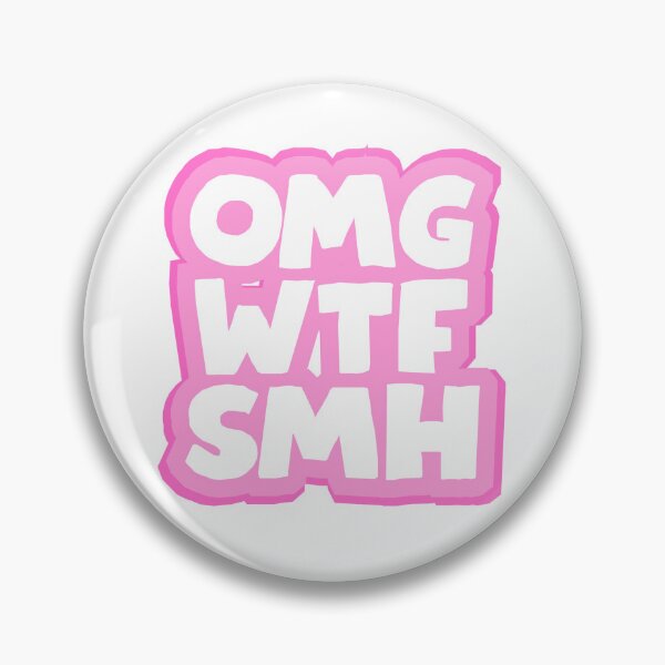Item preview, Funny Internet Acronym Meme Sticker – OMG WTF SHM Pink Design designed and sold by Moonbeam-Market.