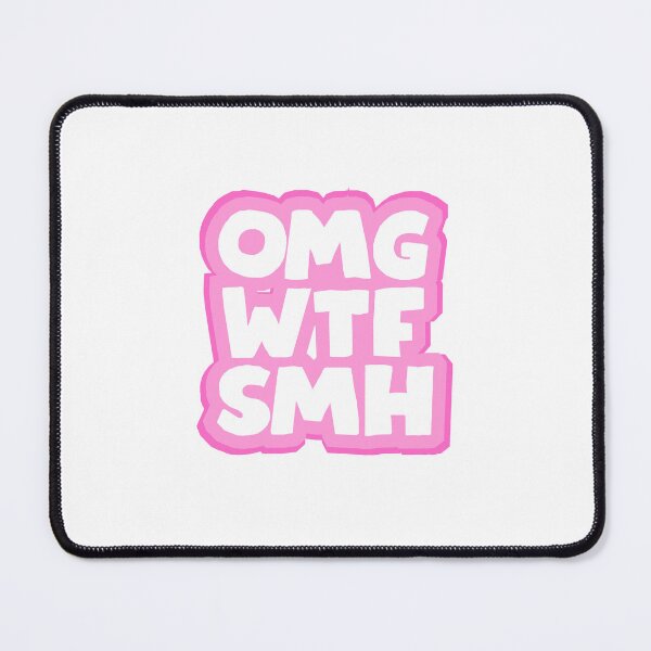 Item preview, Funny Internet Acronym Meme Sticker – OMG WTF SHM Pink Design designed and sold by Moonbeam-Market.