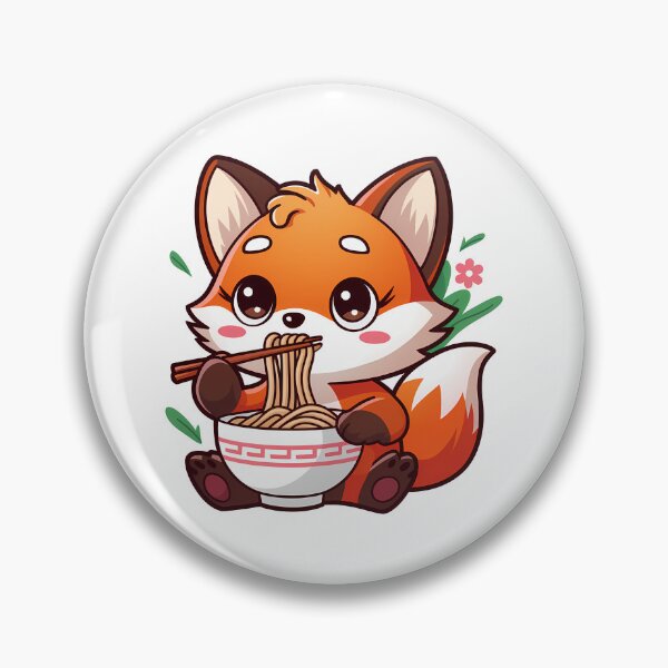 Item preview, Fox Eating Ramen designed and sold by KD Merch.