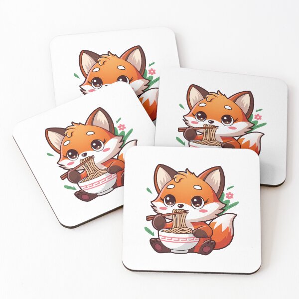 Item preview, Fox Eating Ramen designed and sold by KD Merch.