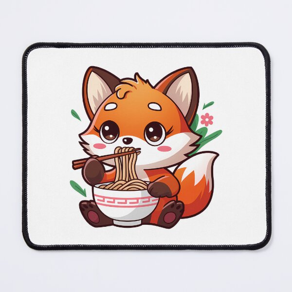 Item preview, Fox Eating Ramen designed and sold by KD Merch.