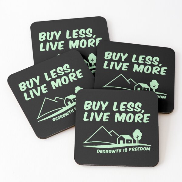 Item preview, Degrowth Is Freedom: Buy Less, Live More designed and sold by Happy Puppy Print On Demand.