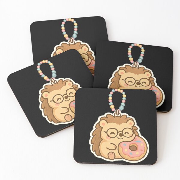 Item preview, Cute hedgehog Kawaii keychain designed and sold by DamioPolArt.