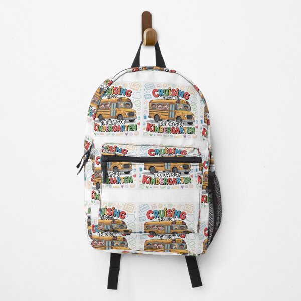 Item preview, Cruising Through 100th Days of Kindergarten, Cute School Bus 100th Day T-SHIRTS  designed and sold by podlook.
