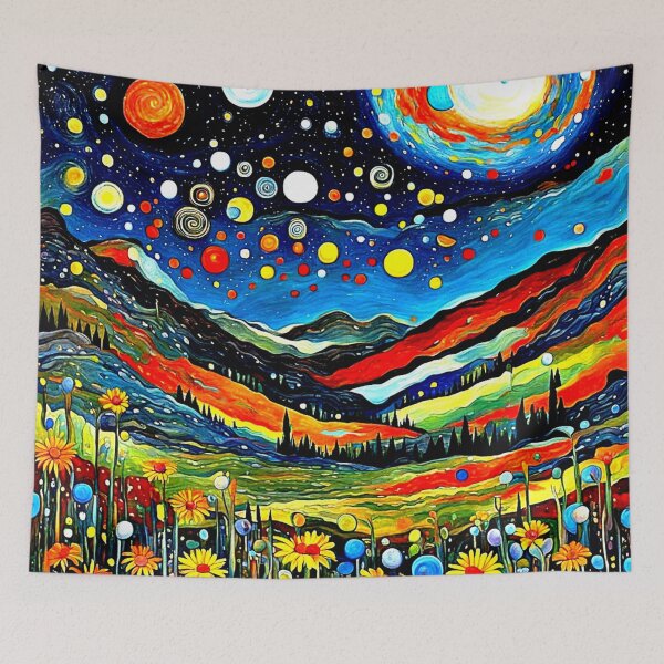 Item preview, Moonlit Mountain Meadow 4 designed and sold by George Hutton Hunter.