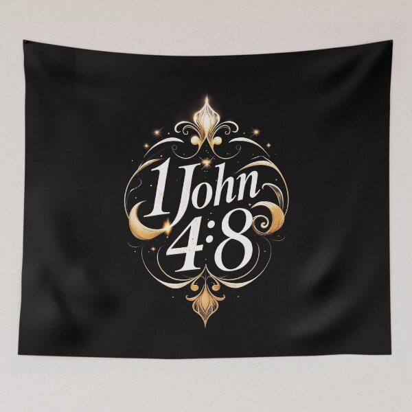 Item preview, God Is Love - 1 John 4:8 | Christian Faith Art v.5 by All43 designed and sold by All43.
