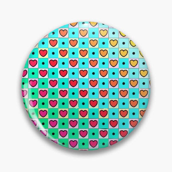 Item preview, Retro Pixel Heart Pattern – Cute Gradient Grid designed and sold by IMAGENACTION.