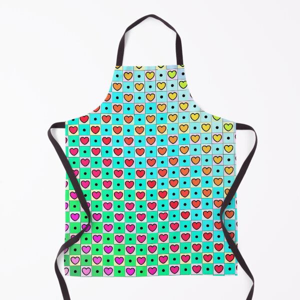 Item preview, Retro Pixel Heart Pattern – Cute Gradient Grid designed and sold by IMAGENACTION.