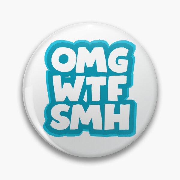 Item preview, OMG WTF SHM blue Design - Funny Internet Acronym Meme designed and sold by Moonbeam-Market.