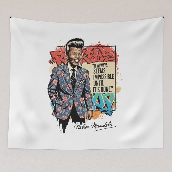 Item preview, Nelson Mandela, Freedom, Justice, black history, Funnyfits70, retro, vintage, meme, funny, humor designed and sold by FunnyFits70.
