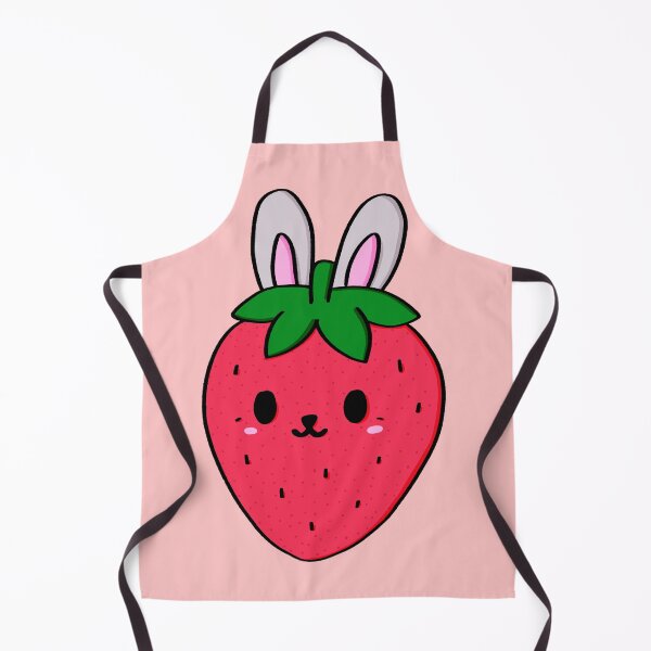 Item preview, Strawberry Bunny Kawaii Sticker – Cute Fruit Animal Art designed and sold by PurpleFate.