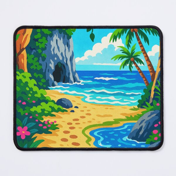 Item preview, Tropical Cave Beach Scene designed and sold by HerSteps.