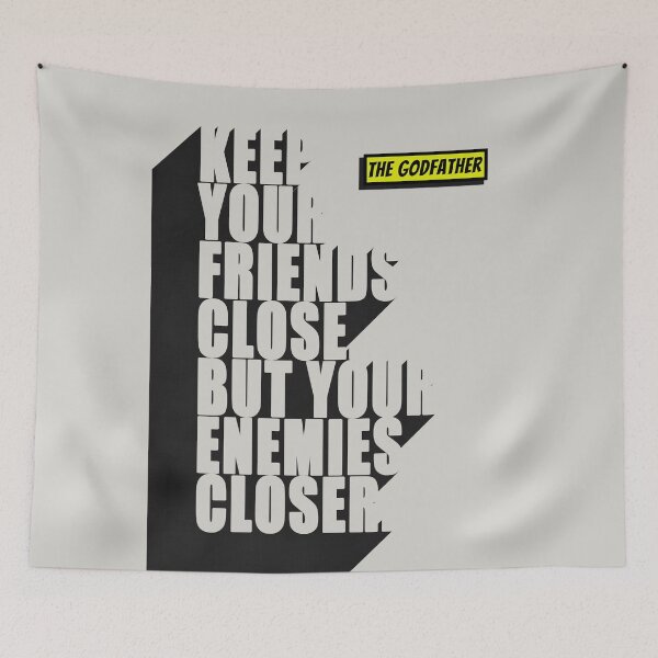 Item preview, The Godfather Quote Poster designed and sold by Enea Kelo.