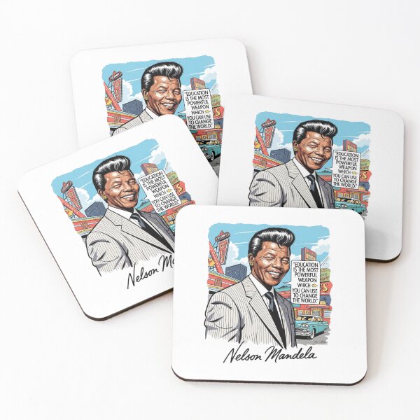 Item preview, Nelson Mandela, Freedom, Justice, black history, Education, Funnyfits70, retro, vintage, meme, funny, humor designed and sold by FunnyFits70.